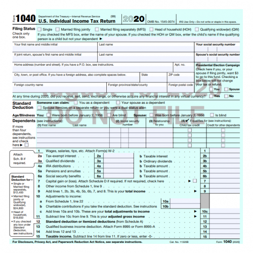 free downloadable tax forms 1040